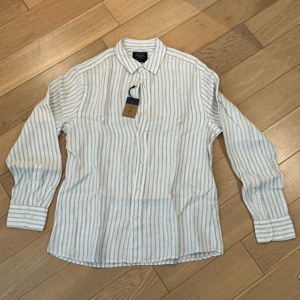 Charles Tyrwhitt Linen Button Down - Slim Fit - M NWT